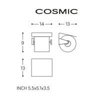 MEDIDAS PORTARROLLOS DERECHO CON TAPA KUBIC COSMIC